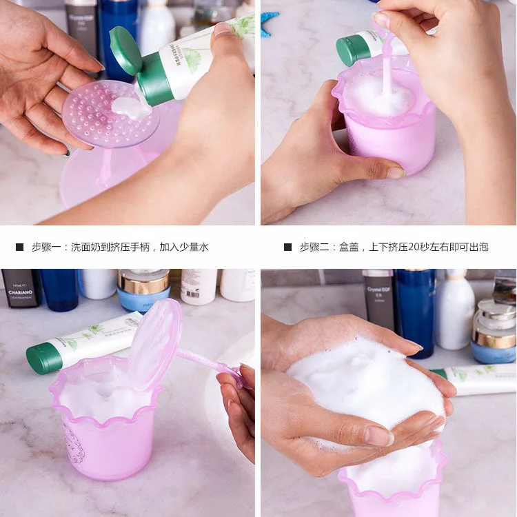 Trill пенящееся моющее устройство Лапша молоко C чистящее мыть лицо Пенящийся