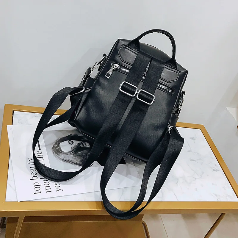 Женский рюкзак из мягкой искусственной кожи новая модная индивидуальная