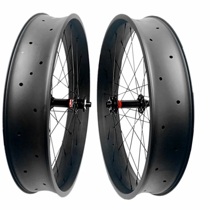 26er 100x25 мм бескамерный технический углерод для fatbike колеса fat шины hookles 150/197 NOVATEC
