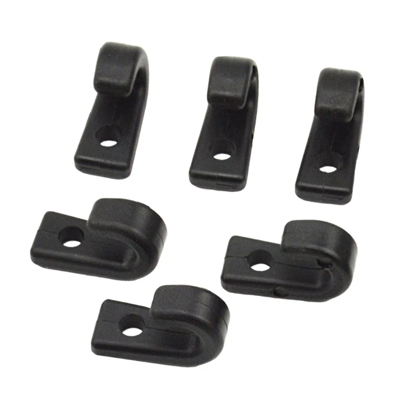 

D2TC 12 J-Hooks Lashing Hooks Bungee Hooks and 12 Rivets for Kayak Canoe Paddle Board Kayak Accessories