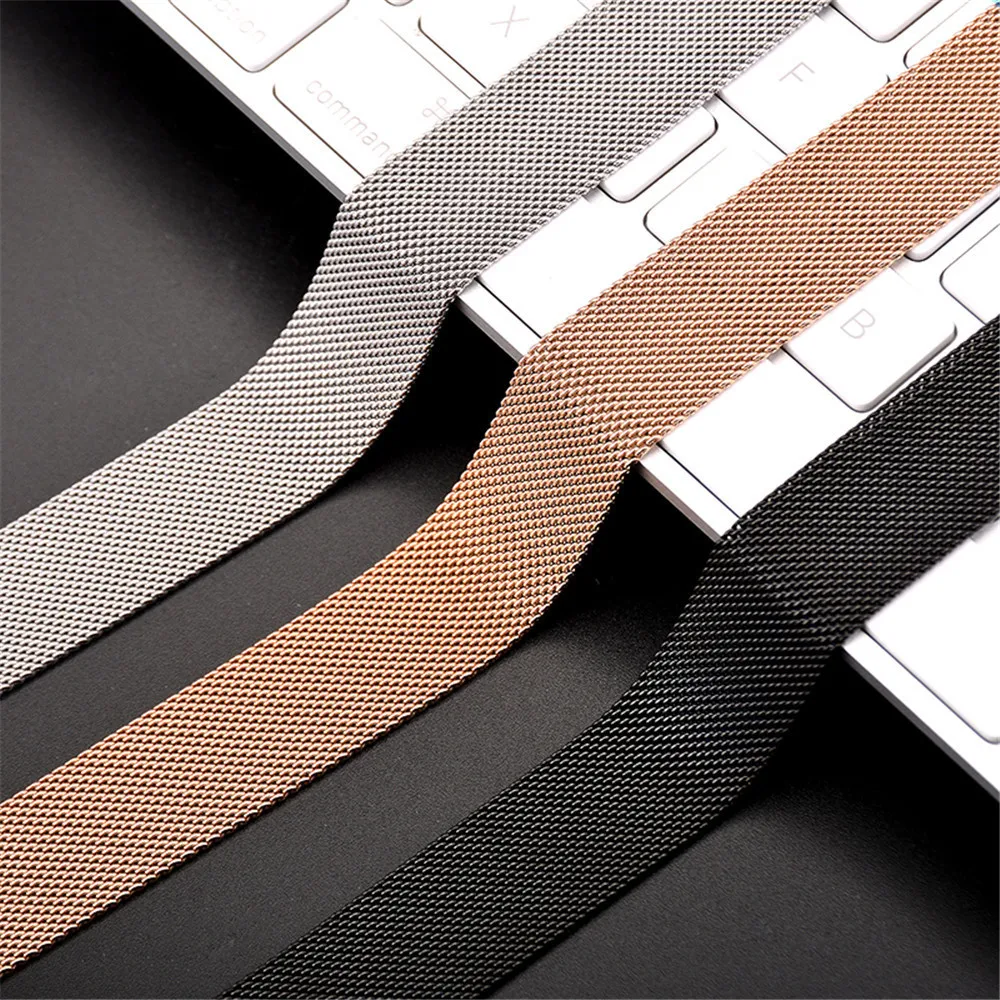 Металлическая Миланская петля для Xiaomi Huami AMAZFIT Stratos 2 2s Pace ремешок 22 мм браслет для Amazfit GTR 47 ремень из нержавеющей стали