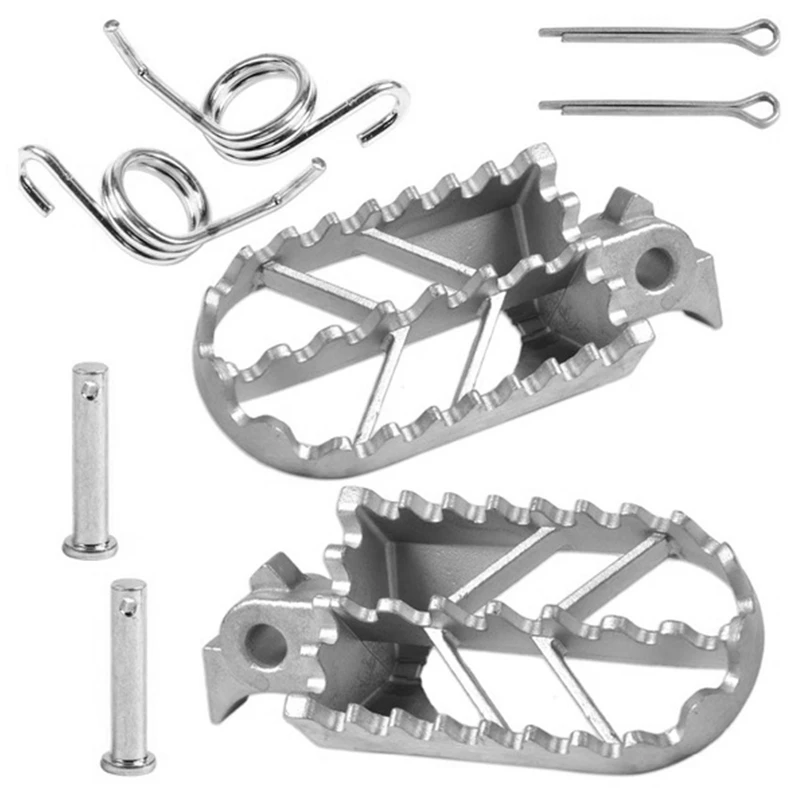 

Silver Motorcycle Front Foot Peg Footrest fit for Honda Kawasaki Yamaha Motorcycle Pedal,Motorcycle Accessories