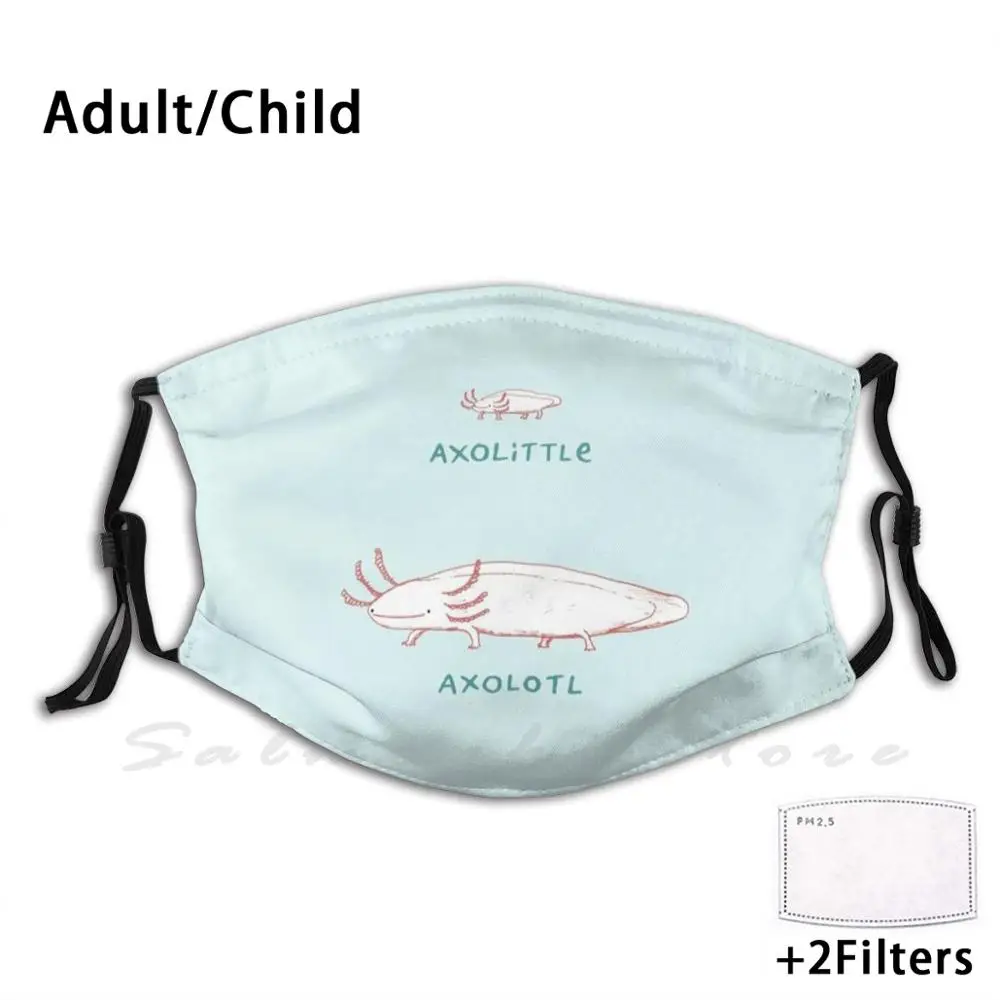 Маска Axolittle Axolotl Axie забавная плавающая Love Милая Очаровательная кавайная черная
