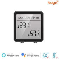 tuya wifi temperature humidity sensor for smart home var smartlife remote control with display support alexa google assistant