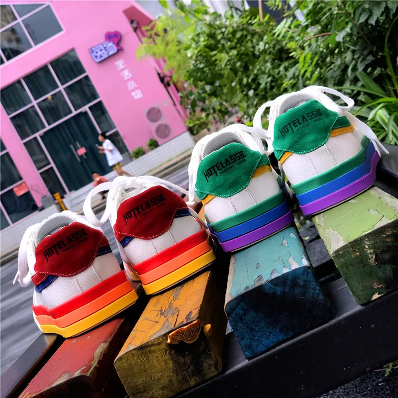 Парусиновая обувь Новинка 2019 года белые туфли на плоской подошве спортивная цвет