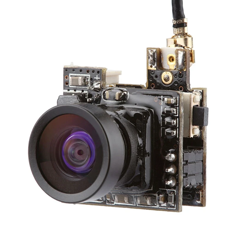 

S2 OSD 5.8G 25MW 40CH 800TVL HD Micro CMOS FPV Camera 150-Degree Angle Of View 3.6g Ultralight PAL / NTSC Switchable