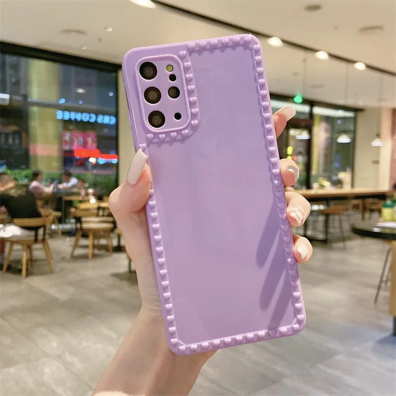 Модный защитный чехол для телефона с сердечками Samsung S20 Plus Note 20 Ultra 10 Lite A32 12 52 72 51 50