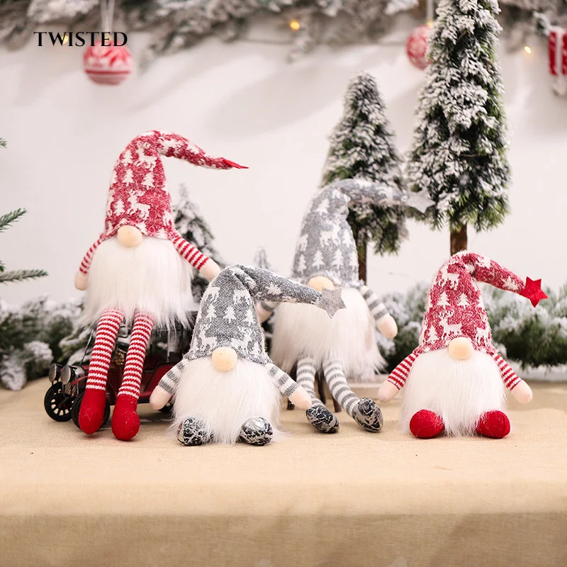 

Christmas Faceless Old Man Doll with Light Rudolph Doll Dwarf Doll Ornaments Home Decore Kawaii Room Decor Holiday Party Pendant
