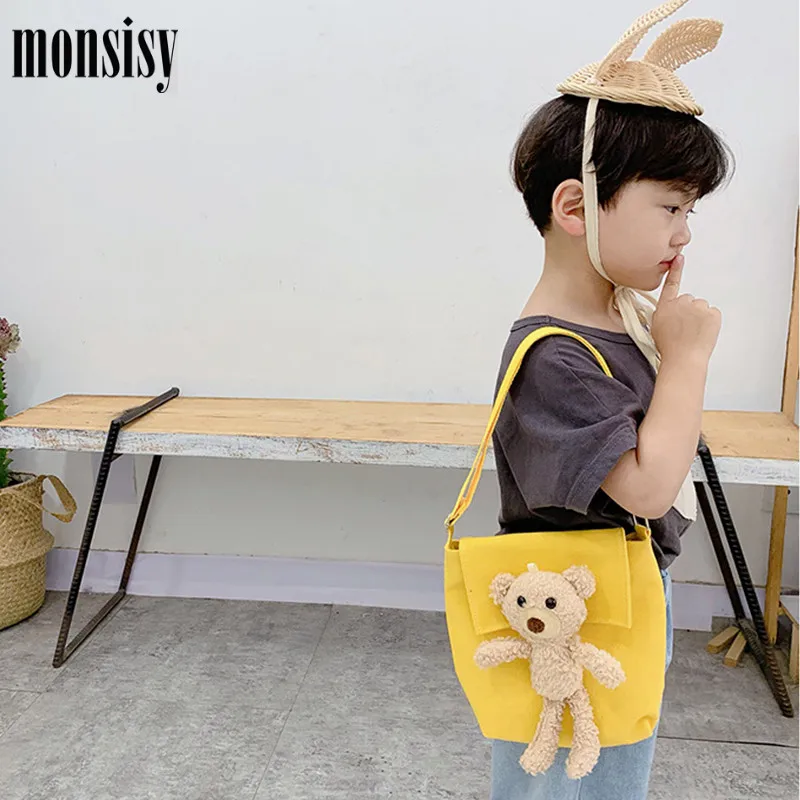 Кошелек и сумочка Monsisy унисекс для мальчиков девочек тканевый детский бумажник