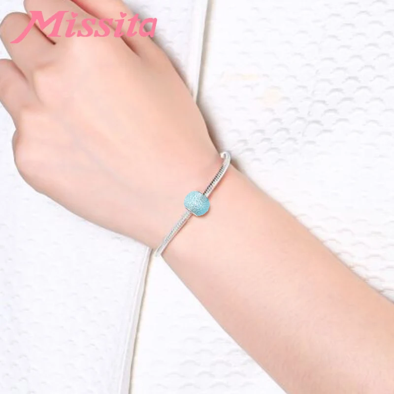 Разноцветные Бусины MISSITA подходят браслетам Pandora для изготовления ювелирных