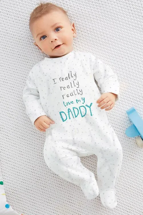 Одежда для новорожденных мальчиков и девочек с надписью I Love Mummy Daddy комбинезон