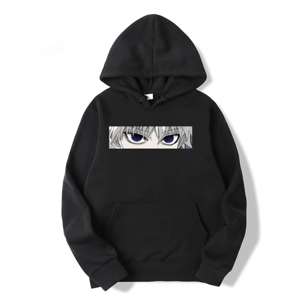 HUNTER×HUNTER Killua Zoldyck грустные глаза японское аниме мужские спортивные толстовки худи
