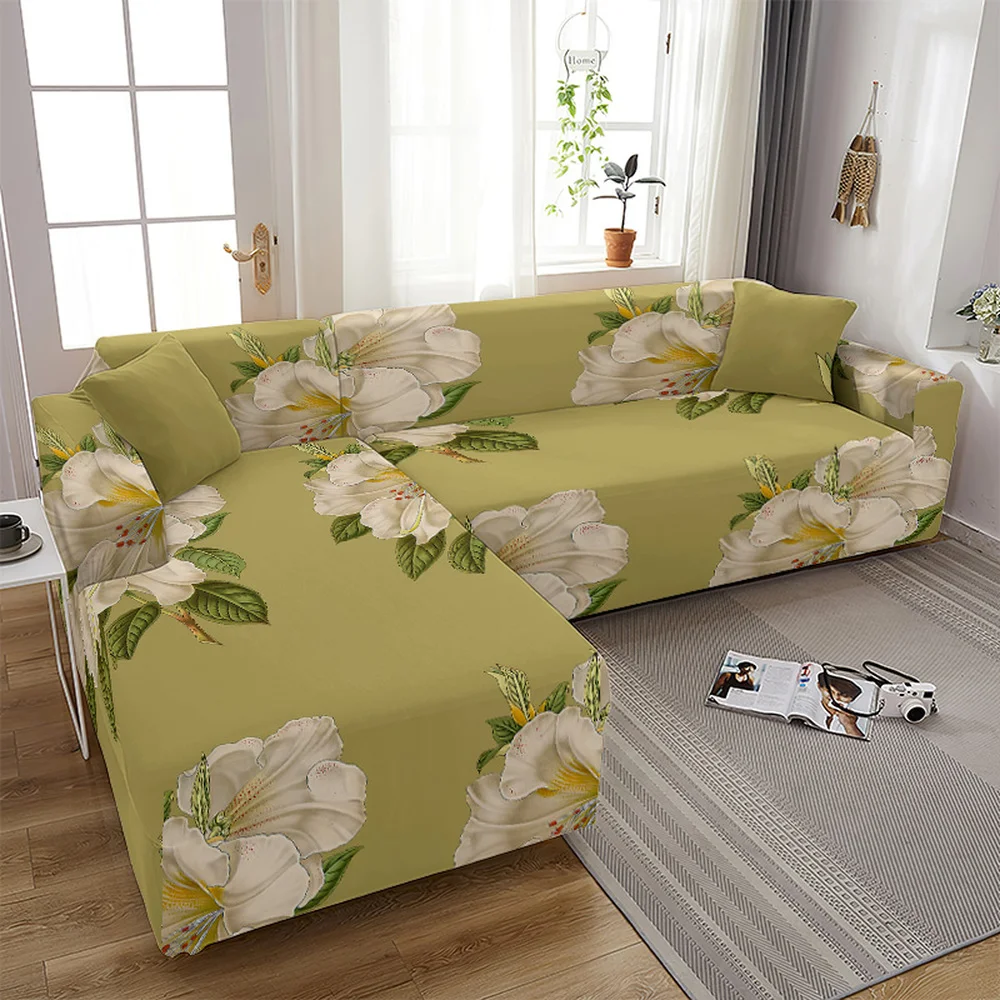 

Elegant Floral Sofa Covers for Living Room Modern Elastic Sofa Cover Couch Cover Slipcover Furniture Protector 1/2/3/4 Seater