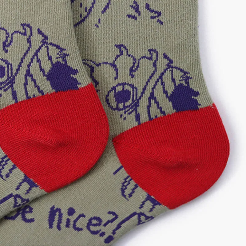 

Hot Couples Skateboard Sox Autumn/Winter Creative Abstract Art Harajuku Hip Hop Streets Tide Sock Colorful Happy Funny Socks