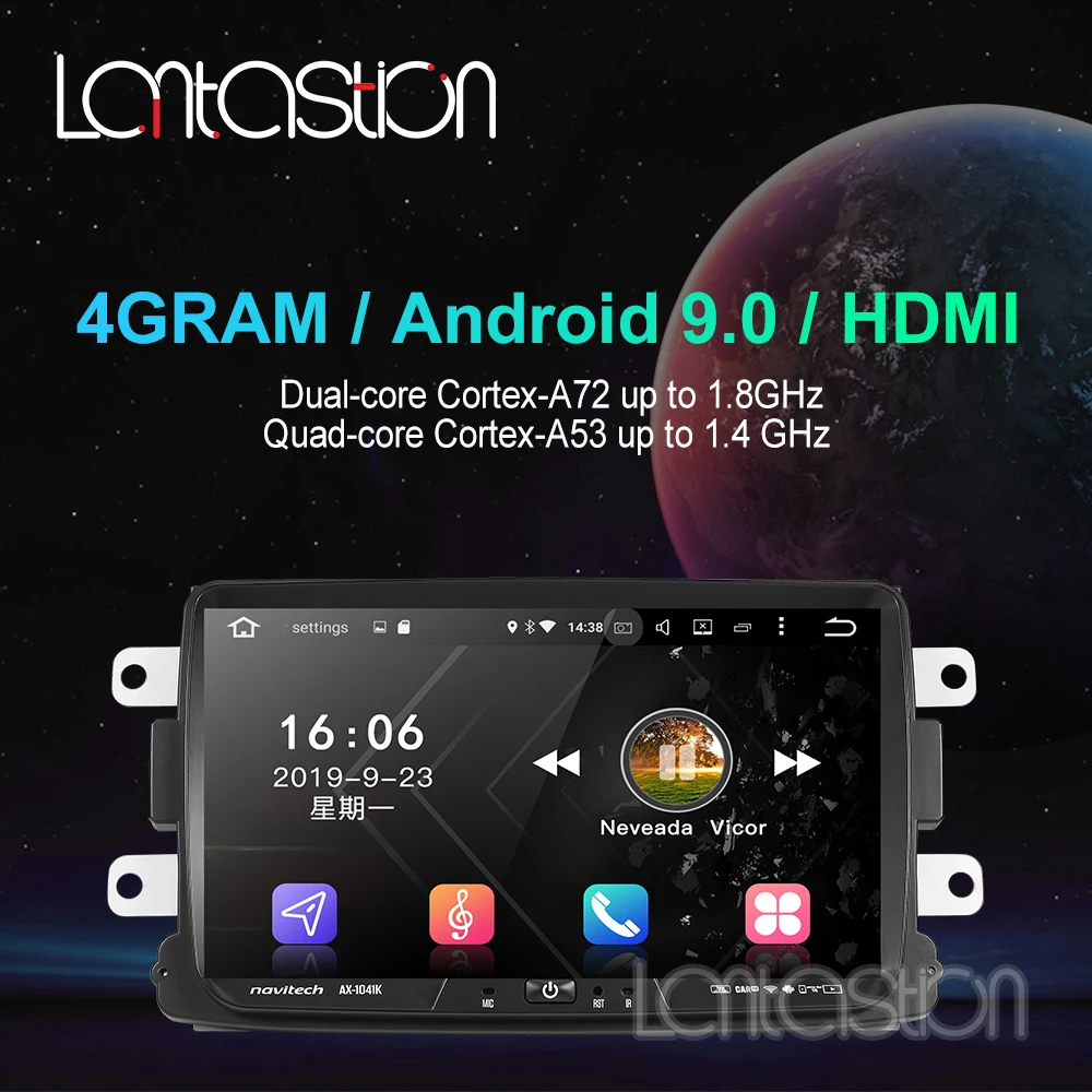 Автомобильный мультимедийный плеер Android 9 0 Automotivo 2 Din для Dacia/Sandero/Duster/Renault/Captur/Lada/Xray