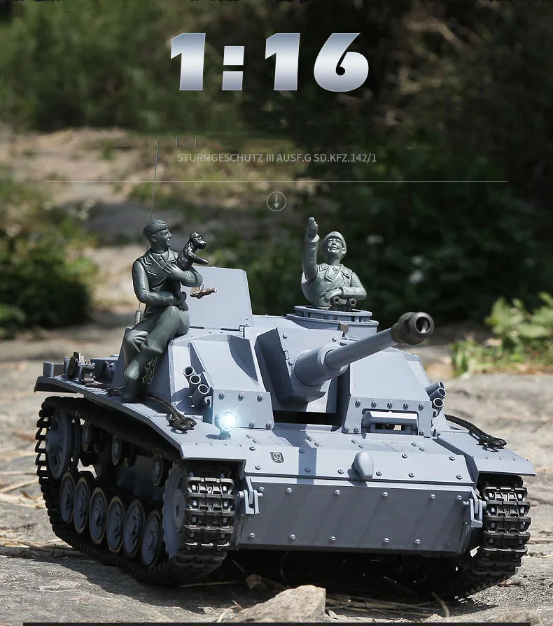1:16 Немецкий III F8 Chariot 2 4 GHz RC боевой танк 3868 6 0 издание BB снаряды системы детские