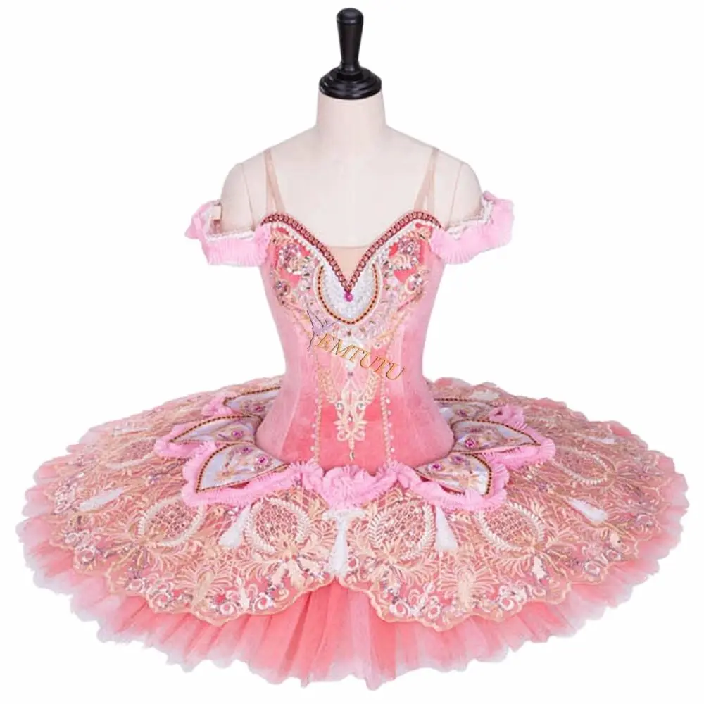 Балетная пачка для взрослых розовое золото сценические костюмы балета |