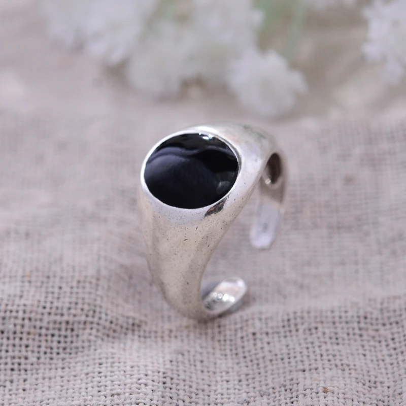 Оригинальное ювелирное изделие модное покрытое серебром 30% пробы черное