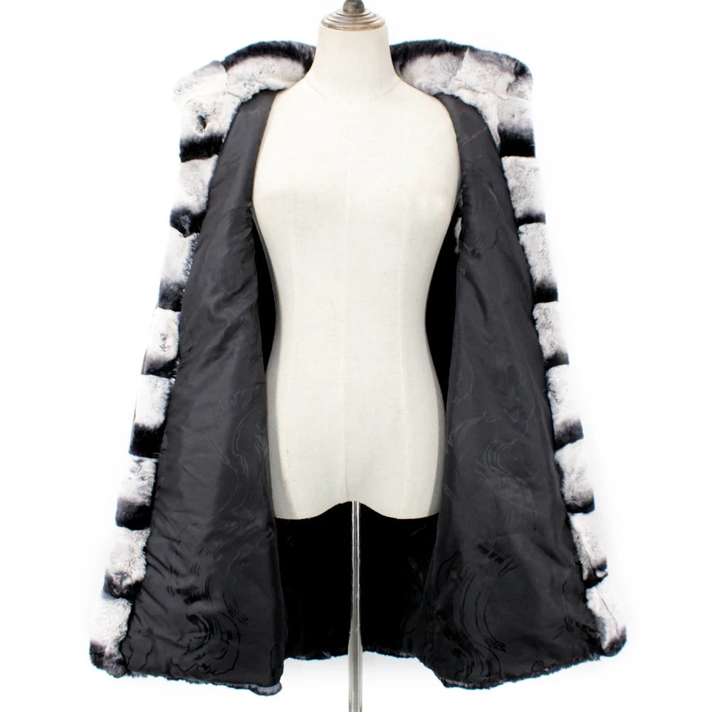 Жилет женский зимний из Настоящий мех кролика натурального меха рекс | Женская