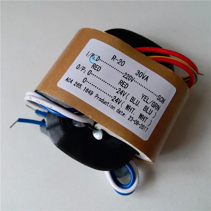 R Core transformer 220V 30VA 2*9V/12V/15V/18V/24V Одиночный 32V с защитным выходом для декодированной