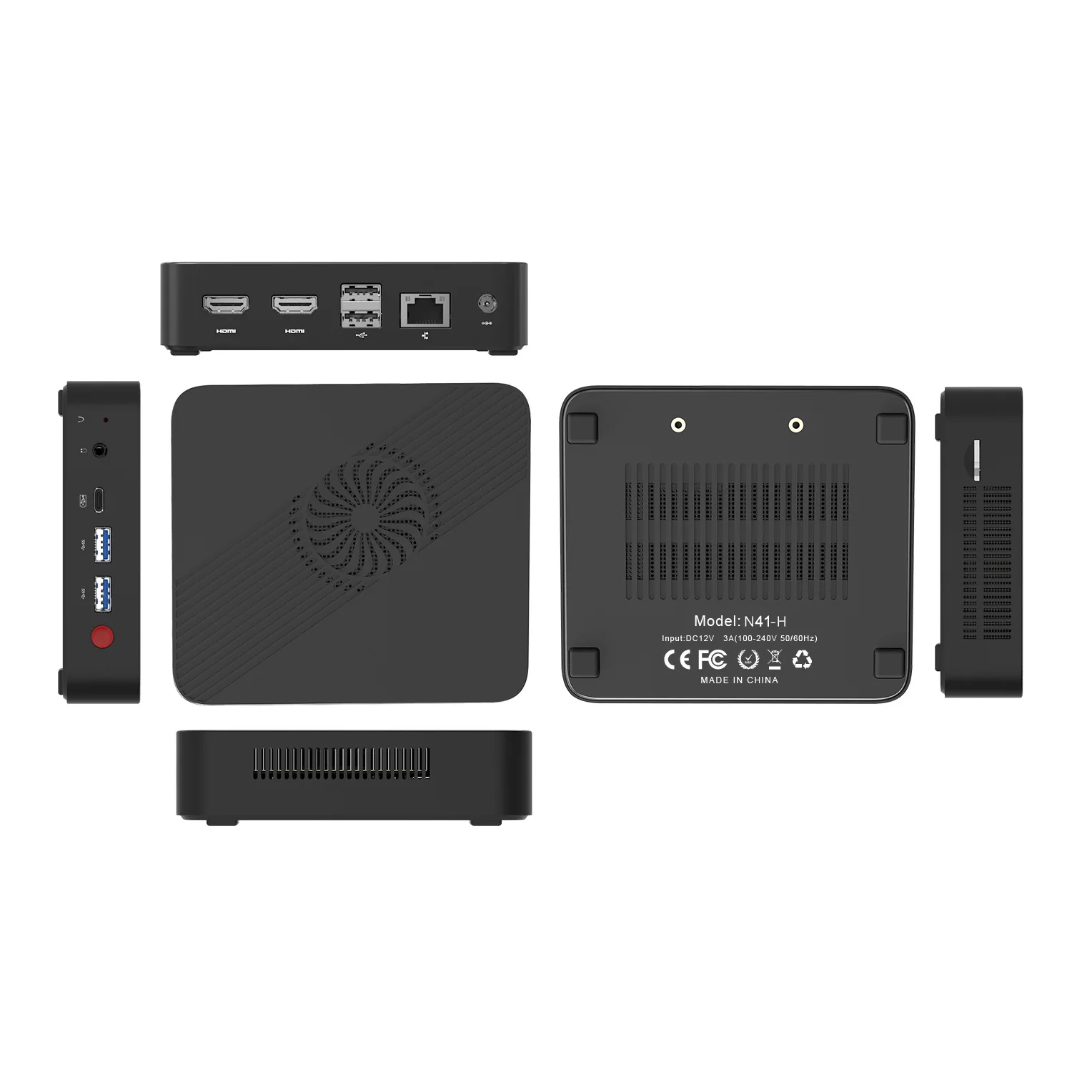 

MINI PC N4100 3 screen 4K video display output Dual HDMI home office 8GB/128GB