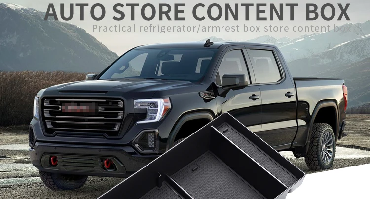 Smabee Автомобильная Центральная консоль подлокотник ящик для хранения для Chevy Silverado 1500 GMC Sierra 1500 аксессуары коробка для хранения монет