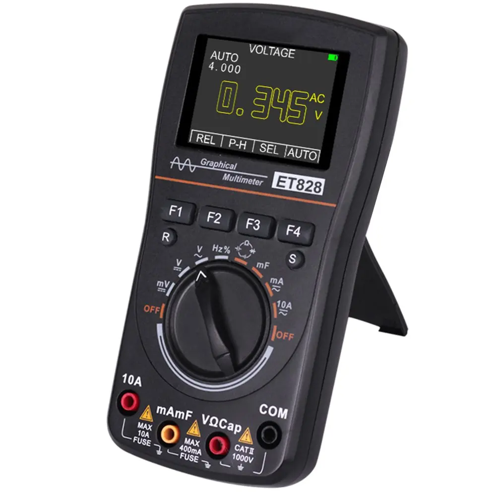 

2 In 1 Professional Capacitance Meter 2.4inch Color Screen Digital Display Oscilloscope Multimeter Electrical Dmm Transistor