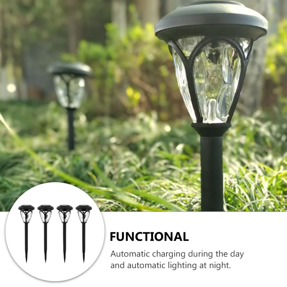 

4pcs Garden Light Solar Powered Lamp Outdoor Waterproof Light for Yard Patio