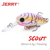jerry scout diving micro trout lure fishing plug 4 2g 4cm light rock fishing topwater floating wobblers lure freshwater crank ba