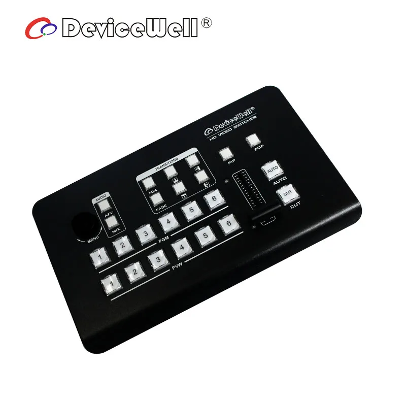 Devicewell HDS7106 6 каналов видео коммутатор Поддержка 4 SDI и HDMI кабель совместимость 2 1HDMI