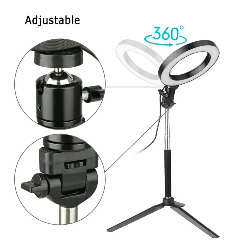 Кольсветильник лампа для фотосъемки с регулируемой яркостью 3 светильник мА