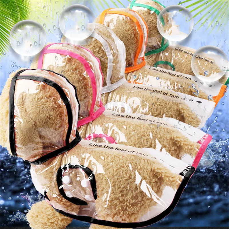 Прозрачная ПЭТ куртка для дождя средних и мелких собак подходит породы