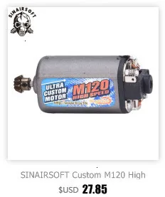 SINAIRSOFT Терминатор M140 высокий поворотный тип высокий крутящий момент двигатель длинная ось для страйкбола Охотничьи Аксессуары для M4 M16 MP5 G3 P90