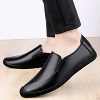 2022 style spring mens casual shoes genuine leather loafers male classic brown black shoe man comfortable driving shoes for men