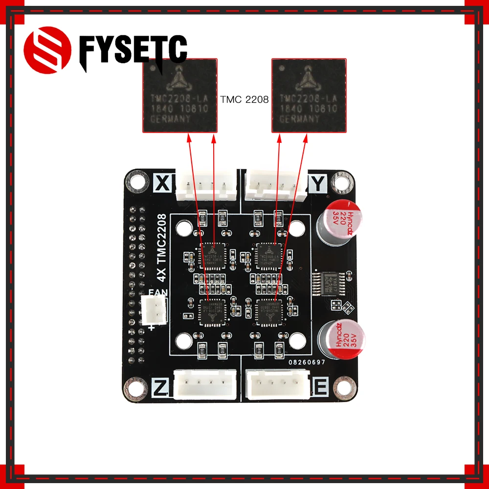 Плата драйвера 4X ST820 V1.2 / TMC2208 V1.0 модуль адаптера для материнской платы AIO II V3.2 все в