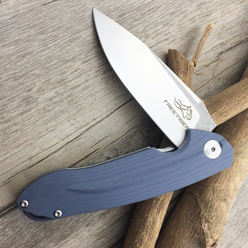 FREETIGER FT903 Folding Knife Top Quality D2 Blade G10 Handle Ball Bearing Outdoor Hunting Camping Tactical Pocket EDC Tool | Инструменты