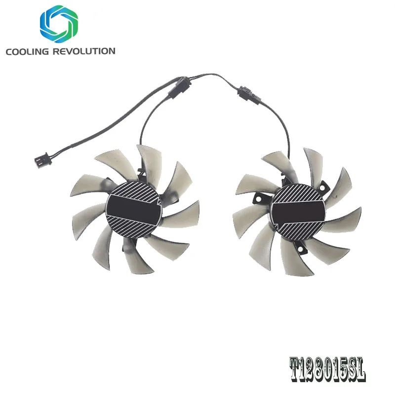 T128015SL DC12V 0.19AMP 2-контактный вентилятор видеокарты для Inno3D GeForce GTX 1050 GTX 1050Ti