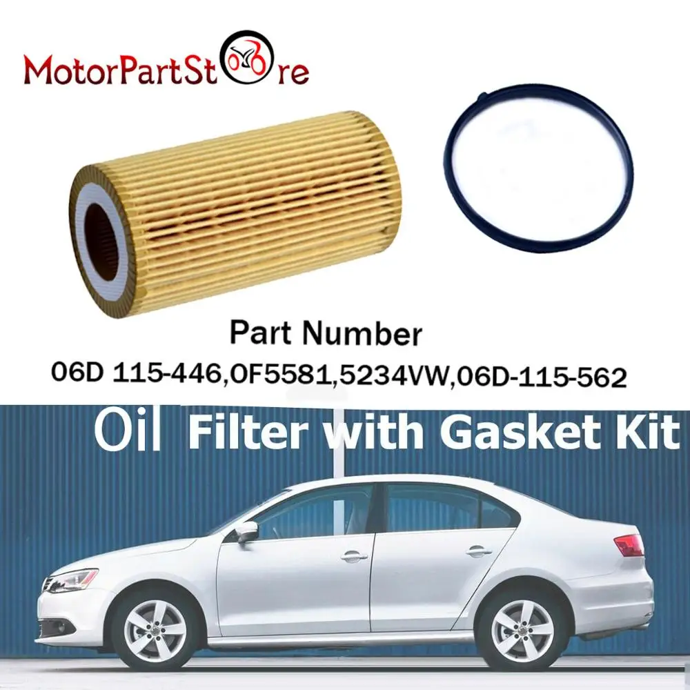 Новый масляный фильтр 06D115562 желтый для Audi A1 A3 A4 A6L Q3 TT 2 0 5 SEAT ALTEA / EXEO LEON OCTAVIA VW GOLF JETTA