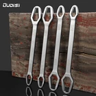 8-22 мм универсальный гаечный ключ с двумя головками, набор ключей с храповым механизмом, винтовые гаечные ключи, ремонтные двухголовные самозатягивающиеся ручные инструменты