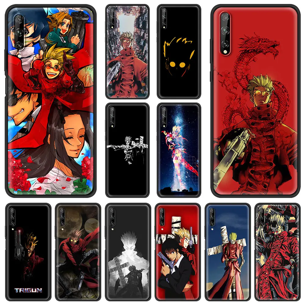 

TriGun Stampede Wolfwood чехол для телефона Huawei P30 Pro P40 Lite E P Smart Z Y6 Y7 2019 мягкий силиконовый черный чехол Couqe Funda