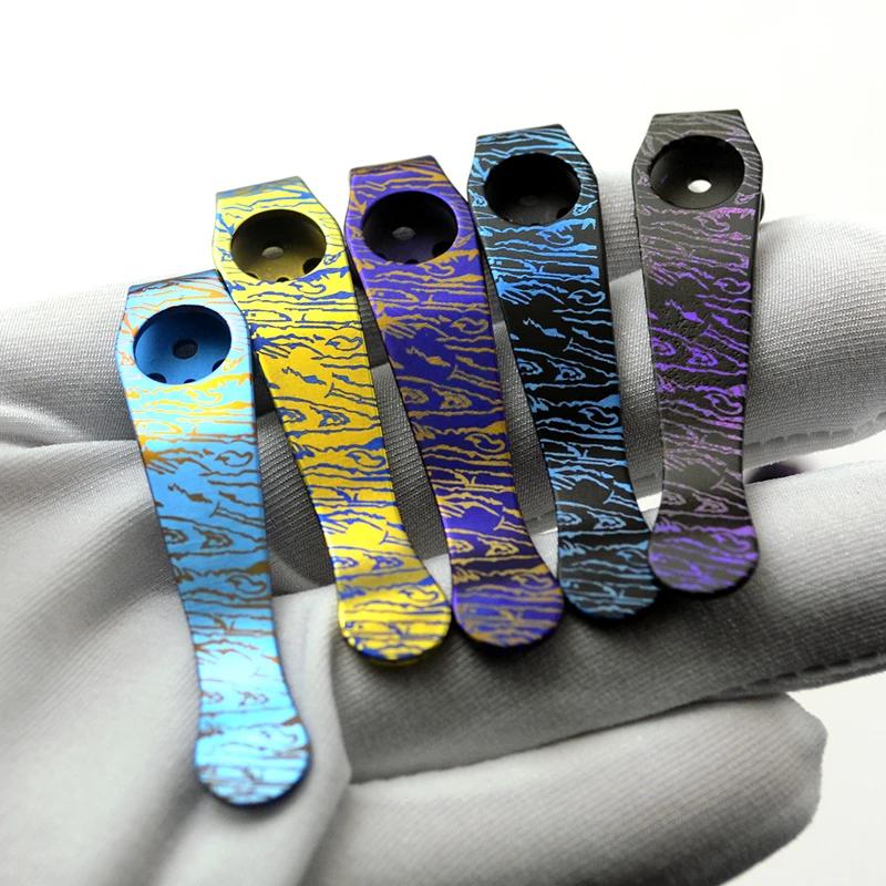 Практичный Складной Нож карманный зажим титановый сплав нож задние зажимы для