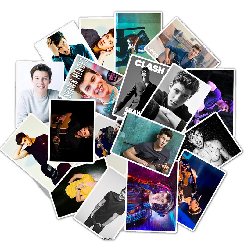 25 шт. настенная наклейка Singer Shawn Mendes водонепроницаемая ПВХ для украшения домашней
