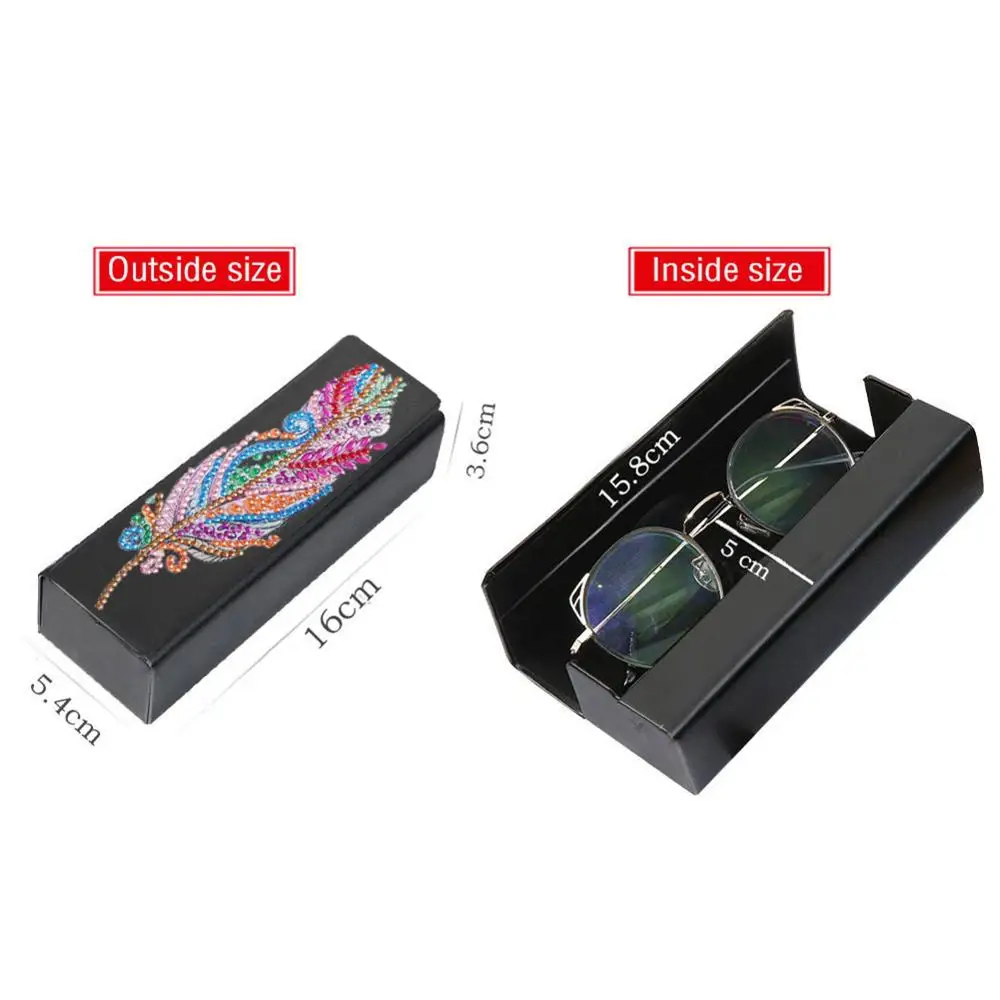 Коробка для хранения очков DIY с алмазной росписью чехол солнцезащитных