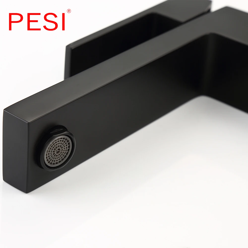 Bathroom Basin Faucet Brushed Gold &amp Black Brass Single Hole Water Mixer Tap Sink Hot Cold Tap. | Обустройство дома