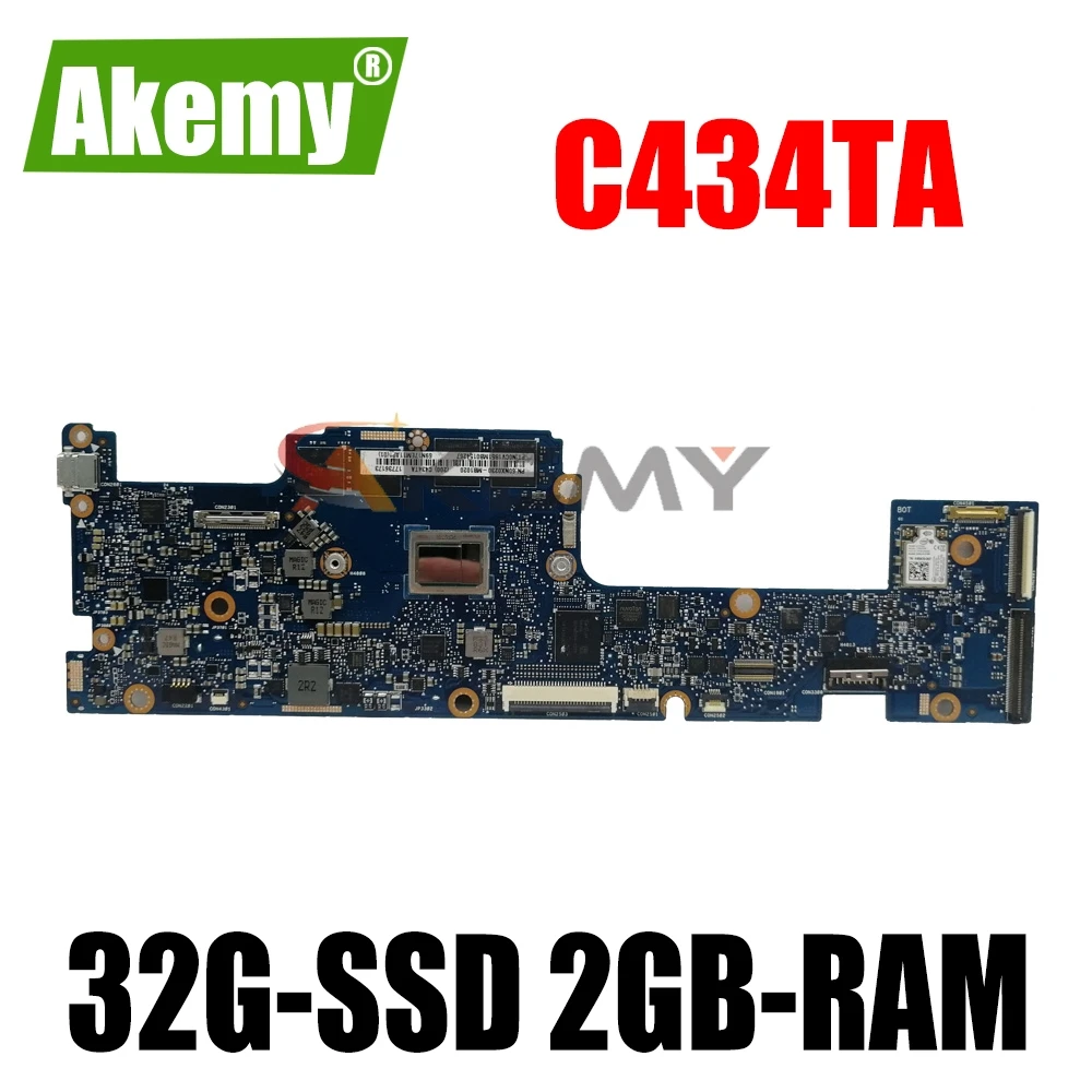 

Материнская плата Akemy для ASUS Chromebook Flip C434TA C434T Laotop, материнская плата C434TA с 32G-SSD 2GB-RAM
