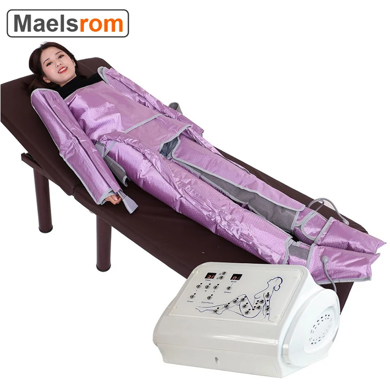 

Upgrade Air Pressure Pressotherapy Lymphatic Drainage SPA Weight Loss Slimming EMS Detoxification Body Massager LCD
