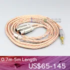 LN006753 XLR сбалансированный 16 Core 99% 7N OCC кабель для наушников для Meze Empyrean наушников