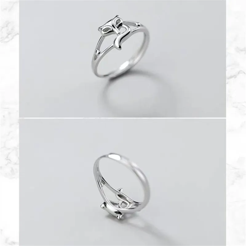 Кольцо женское регулируемое из белой бронзы с цветком персика | Украшения и