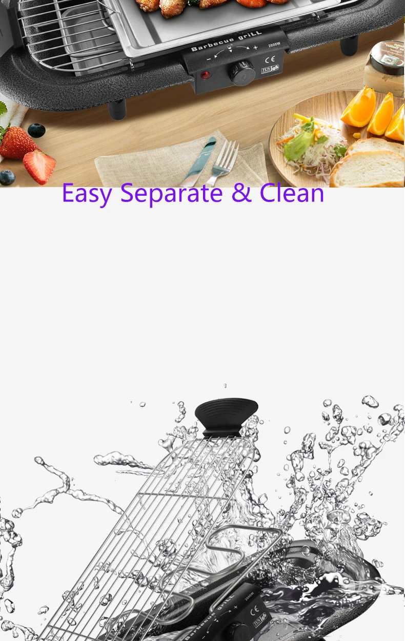 korean bbq grill pan electric indoor hot pot multifunctional non stick ourdoor smokeless shabu machine free global shipping