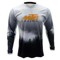 hot sale mtb misty forest elements rpet dh mx mountain bike off road shirt male breathable long t shirt